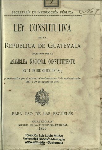 Ley constitutiva de la República de Guatemala