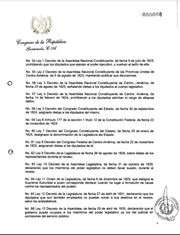 Se instala la primera Legislatura del Estado de Guatemala