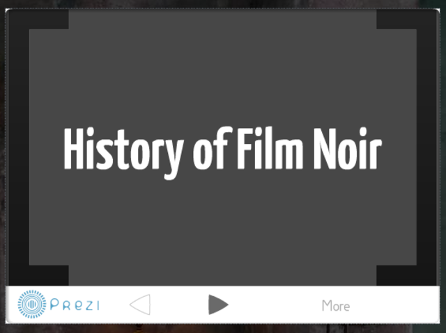 The History of Film Noir