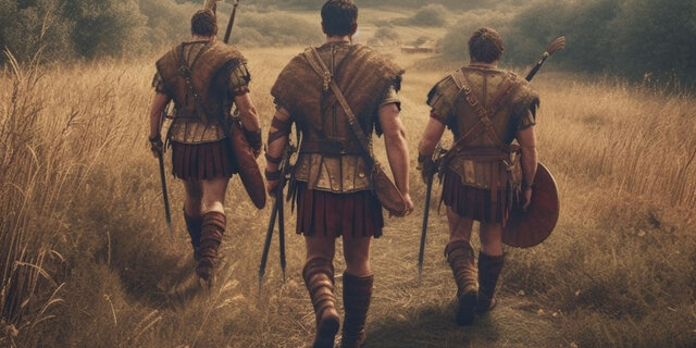 Romans leave Britain