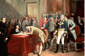 Entrega del plan de Iguala