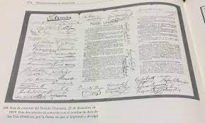 Acta de los tres dobleces