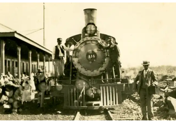 Inauguración del ferrocarril San José