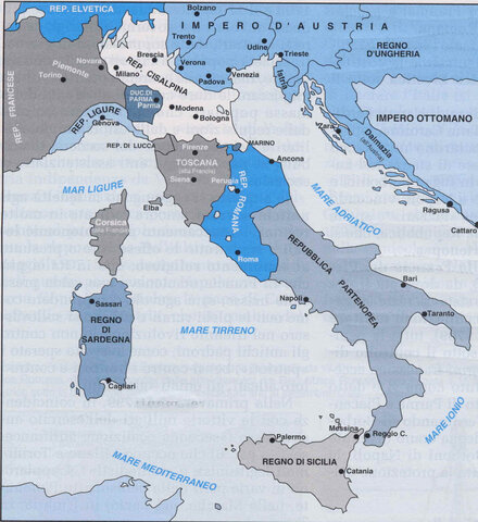 1796 - 1799 Repubbliche sorelle