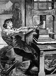 Siglo XIII: Invención de la imprenta de tipos móviles por Johannes Gutenberg en Europa.