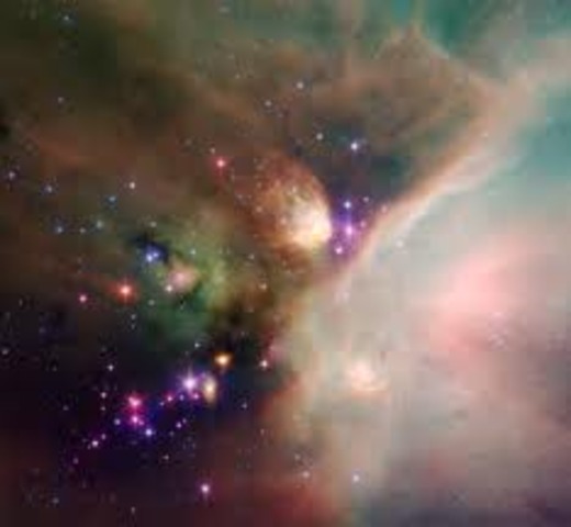 Dust and gases collect