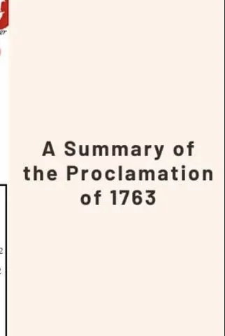 Proclamation of 1763