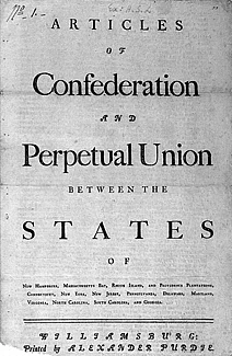Article of Confederation are Ratified