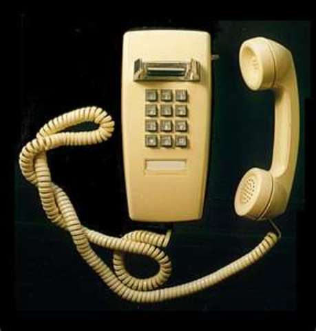 1st encounter with a telephone