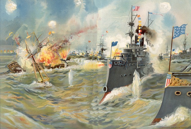 The battle in Manila Bay