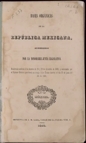 Bases Orgánicas de la República Mexicana