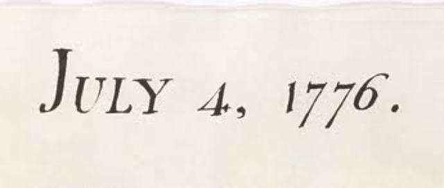 Declaration oF Independence Signed