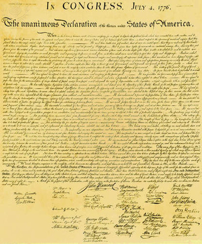 Declaration of Independence.