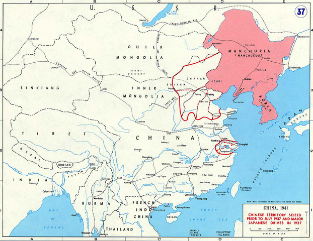 Japan seizes Manchuria
