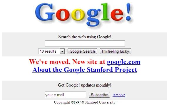 Se crea el buscador Google