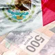Mexican peso flag