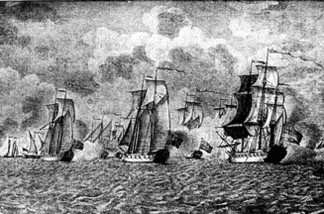The battle of Valcour Bay