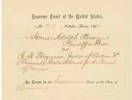 Plessy vs. Ferguson