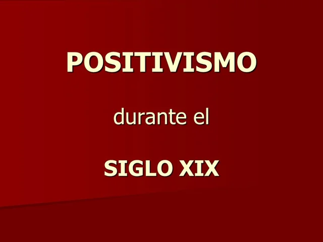 Positivismo (s. XIX)