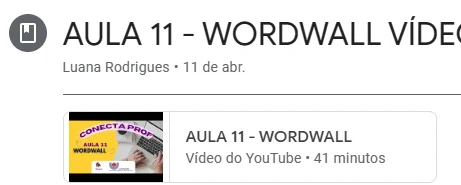 AULA 11 - WORDWALL