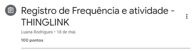 Atividade e registro de presença - aula 14