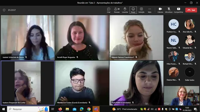 Apresentação do trabalho do Tênis de mesa no evento do PIBID