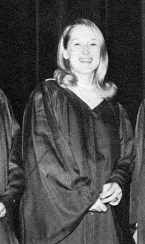 Meryl in High school Graduation
