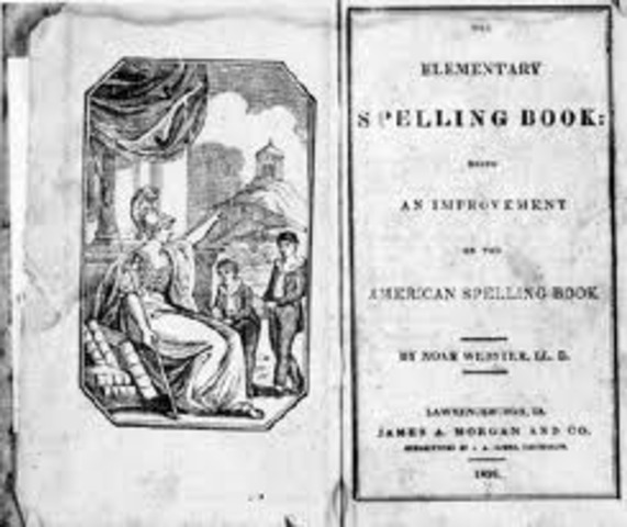 Webster's "Blue Back Speller" was published.
