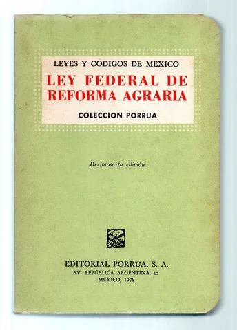 Ley Federal de Reforma Agraria