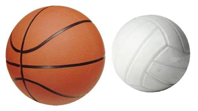 Basketball and Volleyball