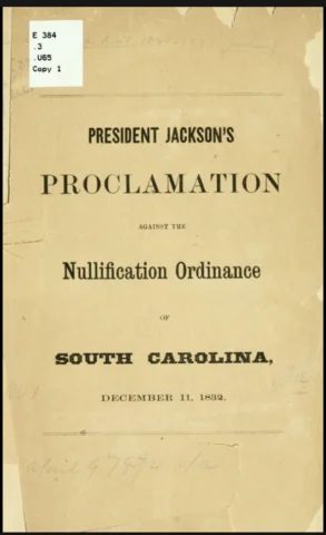 Nullification proclamation