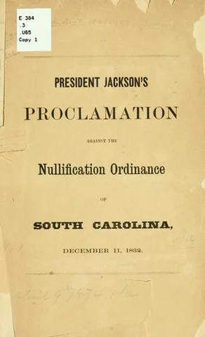 The Ordinance of Nullification