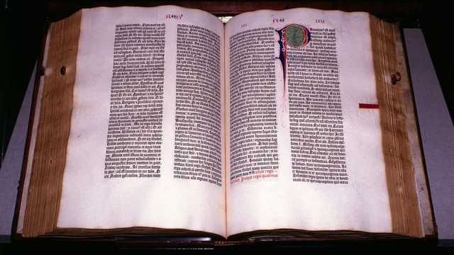 Gutenberg imprime la Biblia