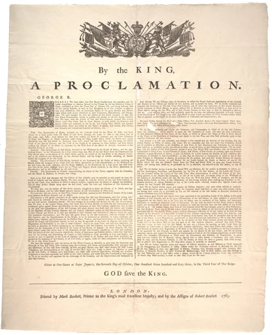 Proclomation of 1763