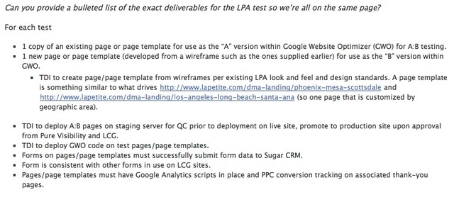 PV provides A/B Test Scope