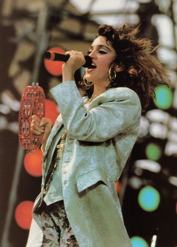 M performs at 'Live Aid'