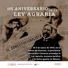 Ley Agraria 6 ENERO 1915 Carranza