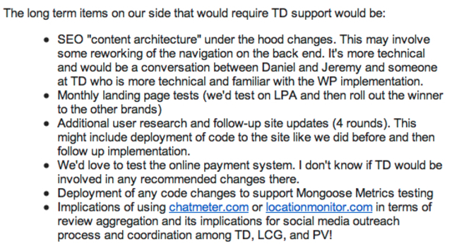 Email request to sync project schedules