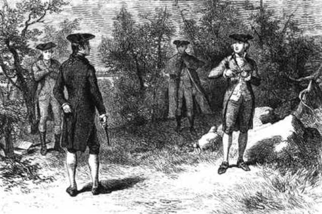 Aaron Burr and Alexander Hamilton's duel