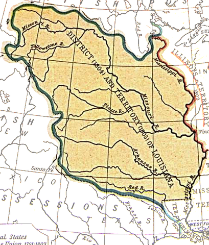 Louisiana-Missouri Territory formed