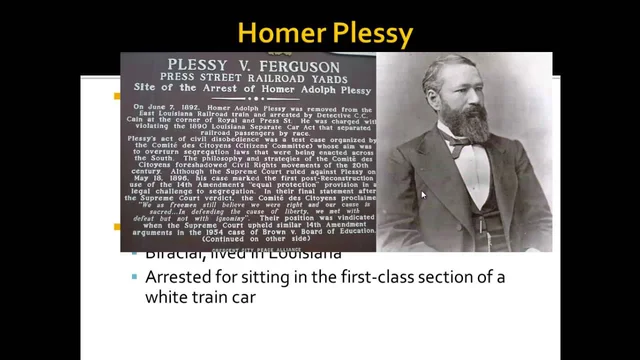 Plessy vs. Ferguson