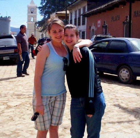 My sister and I in La Esperanza, Honduras