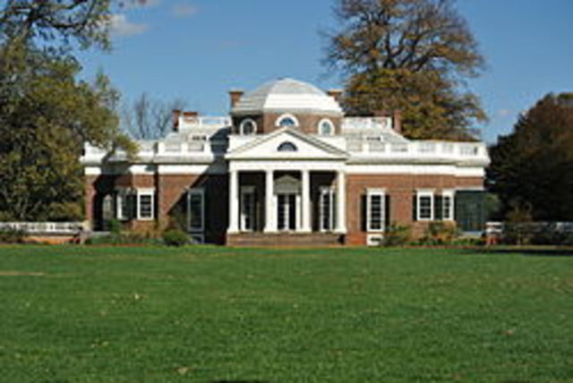 contrustion of Monticello