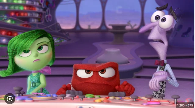 Fear, Sadness, and disgust make a plan.