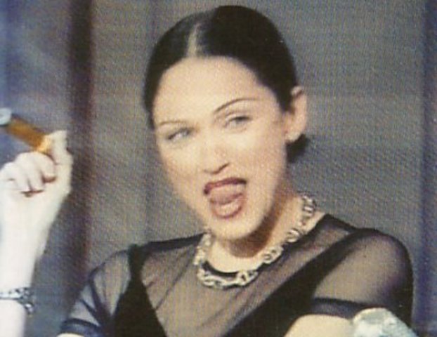 M's infamous controversial appearace o David Letterman, she used course languege and dropped the F-bomb over 10 times.