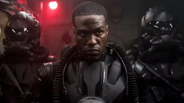 Black Manta takes control over a Submarine.
