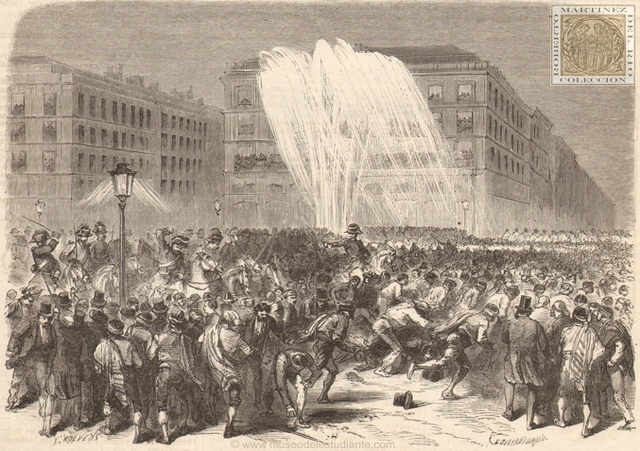 Gran revuelta estudiantil en Madrid