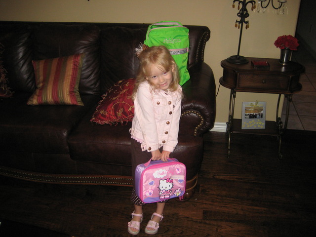 Ashlynn's first day of preschool