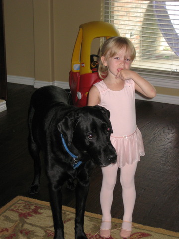 Ashlynn's first dance class.