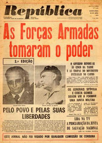 Fundação do jornal "A República"